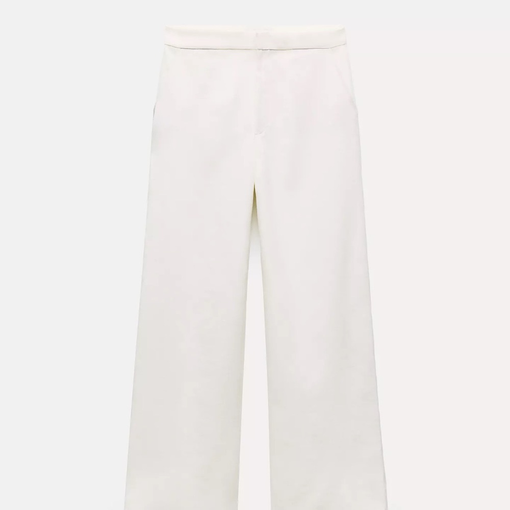 Zara Cream Wide Leg Women's Pants